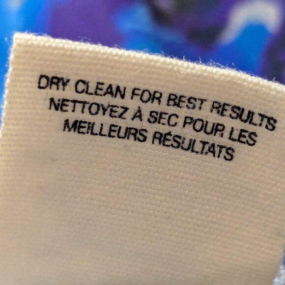 Anthropologie Floreat Manor Gates Blue Floral Silk Sleeveless Dress 8 - Picture 15 of 16